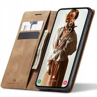 Etui i futerały do telefonów - Spacecase Etui Wallet Galaxy A32 5G light brown - miniaturka - grafika 1