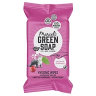 Higiena osób starszych i niepełnosprawnych - Marcel's Green Soap Higieniczne chusteczki do czyszczenia na mokro – 60 sztuk – paczuli i żurawiny – na bazie roślin – przyjazne dla środowiska - miniaturka - grafika 1