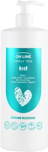 ON LINE Family Time Żel do mycia ciała ,włosów i twarzy 3w1 - Sublime Blossom 850 ml - Kosmetyki do kąpieli - miniaturka - grafika 1