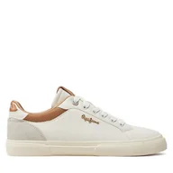 Sneakersy damskie - Sneakersy Pepe Jeans PLS31588 Brązowy - miniaturka - grafika 1