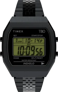 Zegarek Zegarek Timex TW2W91600 T80 Steel 36mm Stainless Steel Bracelet - Zegarki męskie - miniaturka - grafika 1