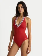 Stroje kąpielowe - Tommy Hilfiger Strój kąpielowy Halter UW0UW06356 Czerwony - miniaturka - grafika 1