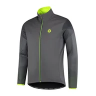Kurtki męskie - Męska Kurtka Rowerowa Rogelli Wire Winterjacket | Grey/Fluor - Rozmiar M - miniaturka - grafika 1