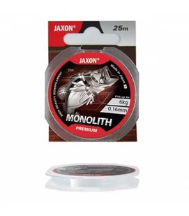 Jaxon Żyłka Monolith Premium 0,16mm 25m Przyponowa - Żyłki wędkarskie - miniaturka - grafika 1