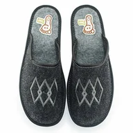 Kapcie męskie - NOWO, Pantofle męskie, Kapcie w haft w romby, rozmiar 42 - miniaturka - grafika 1