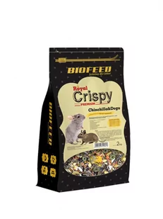 BIOFEED Royal Crispy Premium Chinchilla &amp; Degu 2kg - dla szynszyli i koszatniczek - Karma dla gryzoni - miniaturka - grafika 1