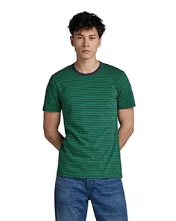 Koszulki męskie - G-STAR RAW Męski t-shirt, wielokolorowy (Jolly Green/dk Grape Stripe C339-D954), XL, Wielokolorowy (Jolly Green/Dk Grape Stripe C339-d954), XL - grafika 1