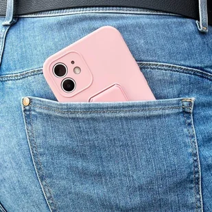 Wozinsky Kickstand Case elastyczne silikonowe etui z podstawką iPhone 12 jasnoniebieski - Etui i futerały do telefonów - miniaturka - grafika 11