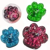 Zabawki sensoryczne - GNIOTEK SQUISHY ANTYSTRESOWY KOCIA ŁAPKA Z BROKATEM 1SZT - miniaturka - grafika 1