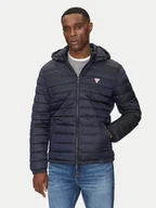 Kurtki męskie - Guess Jeans Kurtka puchowa M5RL99 WHAB2 Granatowy Regular Fit - miniaturka - grafika 1