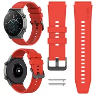 Akcesoria do smartwatchy - PASEK DO HUAWEI WATCH GT/GT 2/GT 2E/GT 2 PRO/3/3 PRO/GT 3/GT 3 SE/GT 3 PRO - CZERWONY - miniaturka - grafika 1