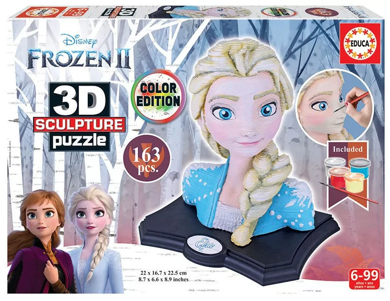 Educa Puzzle 3D rzeźba Frozen 2
