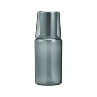 Karafki - Hario Colors Night Carafe Karafka ze szklanką szara 600 ml + 280 ml - miniaturka - grafika 1