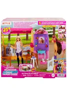 Lalki dla dziewczynek - Barbie stadnina koni zestaw lalka - miniaturka - grafika 1
