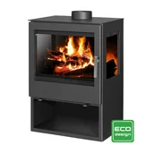 Piece wolnostojące - Piec piecyk kominek na drewno wolnostojący 10kW (3 szyby) - spełnia anty-smogowy EkoProjekt 48280258 - miniaturka - grafika 1