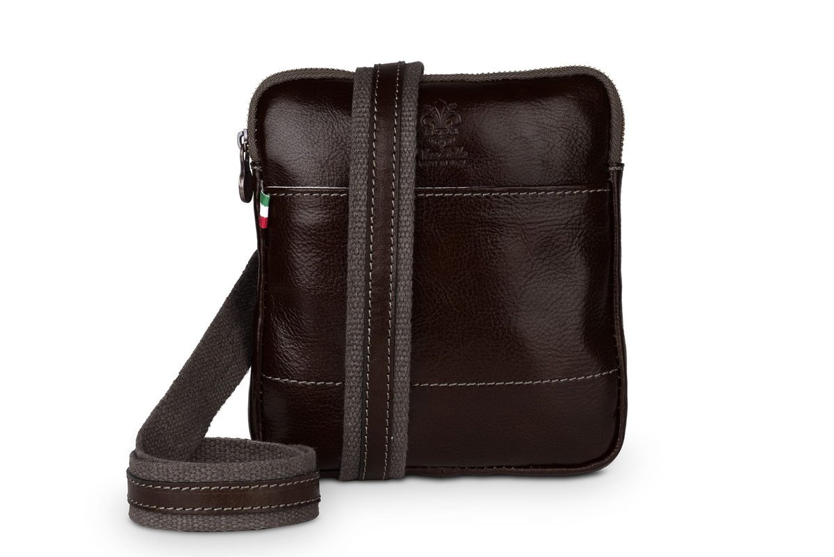 Listonoszka Skórzana Vera Pelle Viaggio Choco