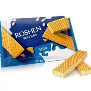 Roshen wafers wafelki mleczne MILK 72g - Ciastka - miniaturka - grafika 1