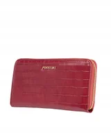 Portfele - Portfel Damski Duży Na Karty Skóra Ekologiczna PUCCINI Czerwony BLP830C 3 - miniaturka - grafika 1