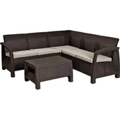 Meble ogrodowe - Zestaw mebli ogrodowych KETER Corfu II Relax Brown 258949 - miniaturka - grafika 1