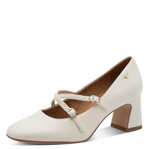 Tamaris Damskie czółenka z paskiem 1-22412-46 czółenka, offwhite, 38 EU