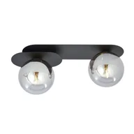 Lampy sufitowe - Emibig Plaza lampa sufitowa 2-punktowa czarna/grafitowa 1119/2 - miniaturka - grafika 1