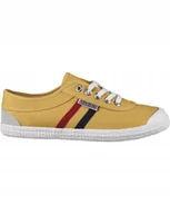 Trampki męskie - Kawasaki Trampki Męskie Wiązane Żółte z Logo 40 Ż5u - miniaturka - grafika 1