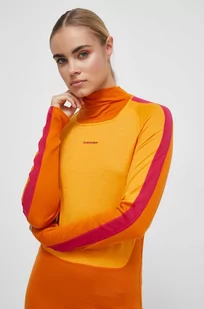 Icebreaker longsleeve funkcyjny 200 Oasis kolor pomarańczowy - Bielizna sportowa damska - miniaturka - grafika 1