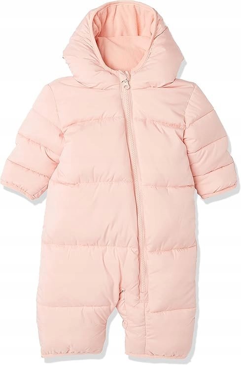 AMAZON ESSENTIALS ZIMOWY KOMBINEZON NIEMOWLĘCY Z KAPTUREM RÓŻOWY 80 6FA