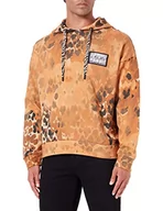 Bluzy męskie - Just Cavalli Bluza męska, lata 161 ciemny beżowy, L - miniaturka - grafika 1