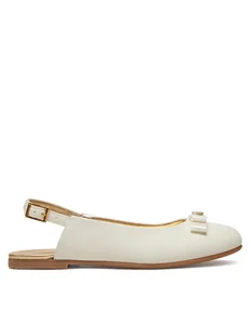 Tommy Hilfiger Sandały Ballerina Chanel T4A3-33929-0206 S Écru - Buty dla dziewczynek - miniaturka - grafika 1
