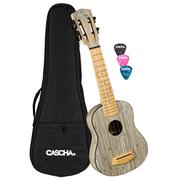 Inne instrumenty muzyczne - Cascha Hh 2315 Bamboo Graphite Ukulele Sopranowe Set - miniaturka - grafika 1