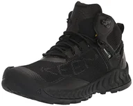 Buty trekkingowe męskie - KEEN Męskie buty trekkingowe Nxis Evo Mid, Potrójny czarny, 46 EU - miniaturka - grafika 1