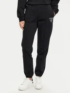Spodnie sportowe damskie - Guess Spodnie dresowe V5RB13 KC3D2 Czarny Regular Fit - miniaturka - grafika 1