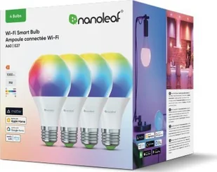 Nanoleaf Essentials Smart Bulbs - zestaw 4 żarówek A60-E27 Wi-Fi - Systemy inteligentnych domów - miniaturka - grafika 1