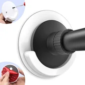 Zawiasy, okucia i inne akcesoria - Zestaw 2 uchwytów na drążek do zasłony prysznicowej, uniwersalny uchwyt na drążek do zasłony prysznicowej 3M o średnicy 4 cali (pręt) - miniaturka - grafika 1