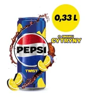 Napoje gazowane - Pepsi-Cola Twist Napój gazowany typu cola o smaku cytryny 330 ml - miniaturka - grafika 1