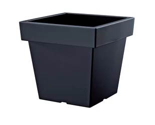 Prosperplast Doniczka Lofly Low antracyt - Donice - miniaturka - grafika 1