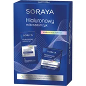 Zestawy kosmetyków damskich - Soraya zestaw Hialuronowy Mikrozastrzyk 60+: Krem 50ml + Krem pod oczy 15ml - miniaturka - grafika 1