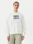 Bluzy damskie - New Balance Bluza Sport Graphic WT51519 Biały Relaxed Fit - miniaturka - grafika 1