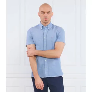Tommy Hilfiger Koszula 1985 KNITTED SF SHIRT S/S | Slim Fit - Koszule męskie - miniaturka - grafika 1