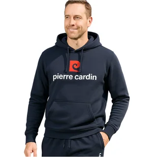 Pierre Cardin Bluza Męska Dresowa Granatowa z Kapturem Rozmiar M - Bluzy męskie - miniaturka - grafika 1