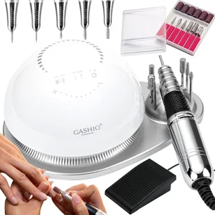 TEMU Frezarka Do Paznokci Profesjonalna 68W Manicure z Frezami i LEDAMI Premium Stacjonarna Frezarka Do Paznokci Hybrydy Żeli Manicre Pedicure - Frezarki do paznokci - miniaturka - grafika 1
