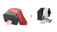 Drukarki kart i etykiet - Zestaw do druku szarf Godex G500 203dpi USB + Nawijak GoDEX T10 - miniaturka - grafika 1