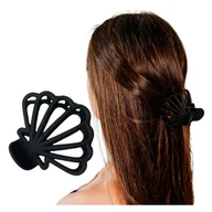 Ozdoby do włosów - Klamra do Włosów Czarna Muszelka Spinka Wytrzymała Matowa Lekka i Wygodna - miniaturka - grafika 1