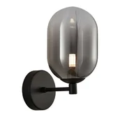 Lampy ścienne - Szklany czarny kinkiet C1-B86 - miniaturka - grafika 1