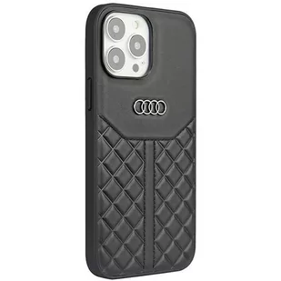 Audi Genuine Leather iPhone 13 Pro / 13 6.1" czarny/black hardcase AU-TPUPCIP13P-Q8/D1-BK - Etui i futerały do telefonów - miniaturka - grafika 4
