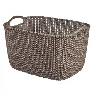 Curver KNIT L Koszyk 40x30x49 cm, 19L, brązowy 226165 - Pudła i pojemniki do przechowywania - miniaturka - grafika 2