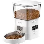 Pozostałe akcesoria dla psów - Dozownik karmy ROJECO Button Version Automatic Smart Pet Feeder Biały - miniaturka - grafika 1