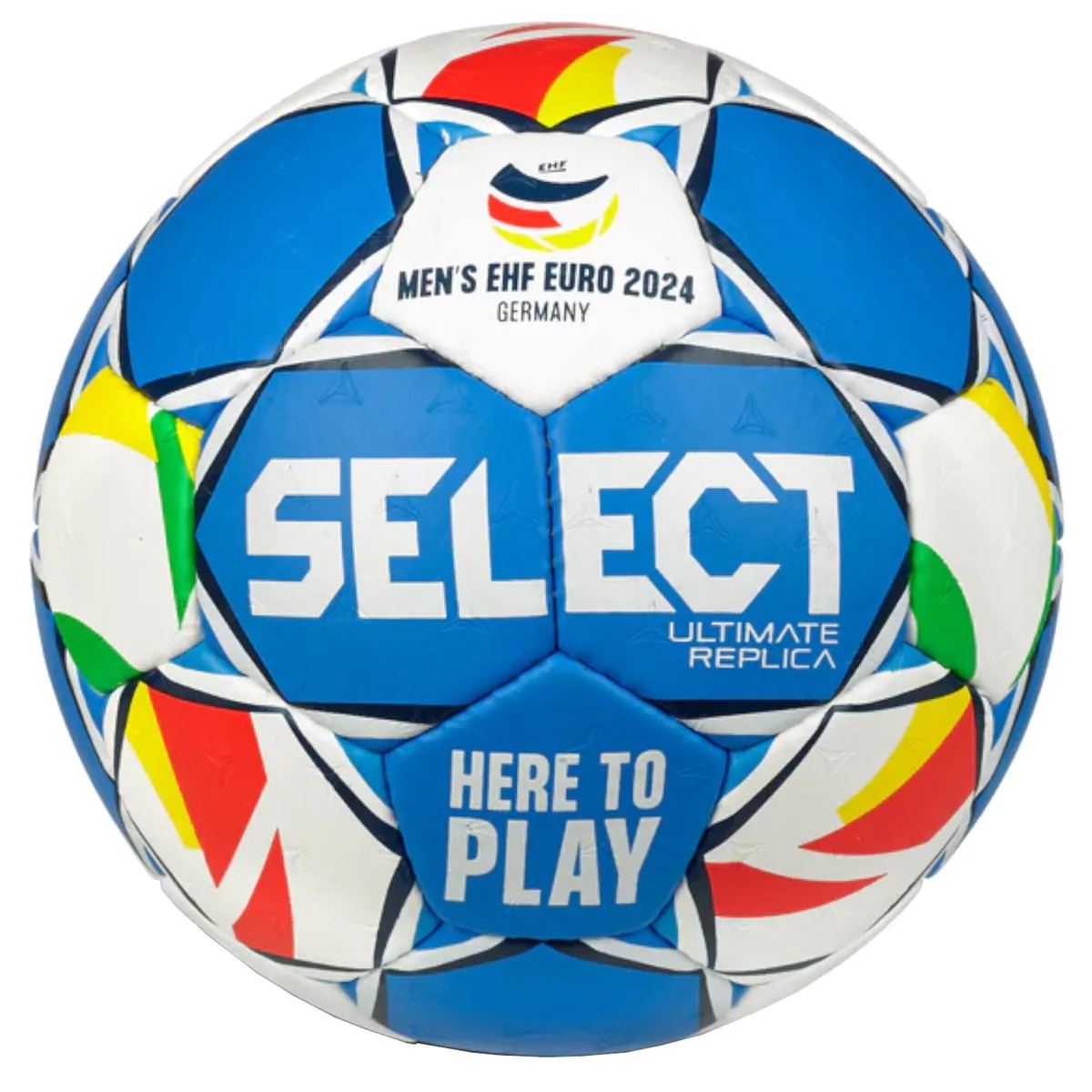 Select Ultimate Replica EHF Euro Men V24 Handball 220034, unisex, piłki do piłki ręcznej, Niebieskie