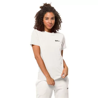 Koszulki i topy damskie - Damska koszulka Jack Wolfskin ESSENTIAL T W white - XS - grafika 1